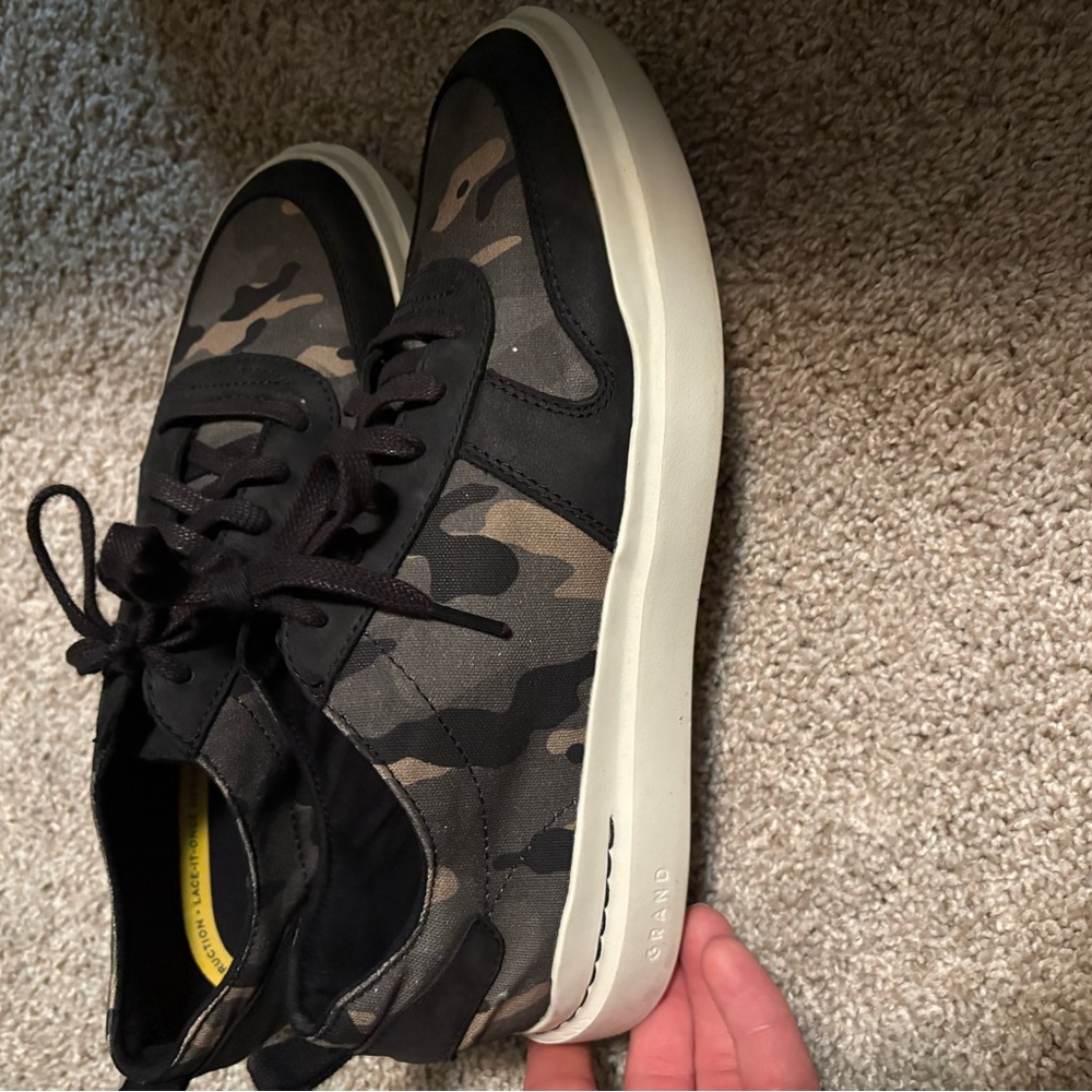 Cole Haan Black and Gray Camo Sneakers